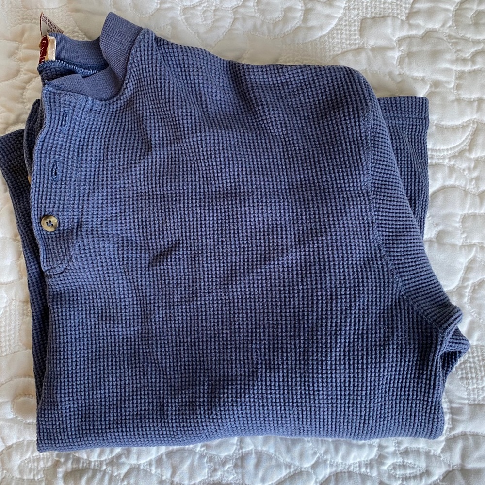 Long Sleeve Waffle Knit Top
